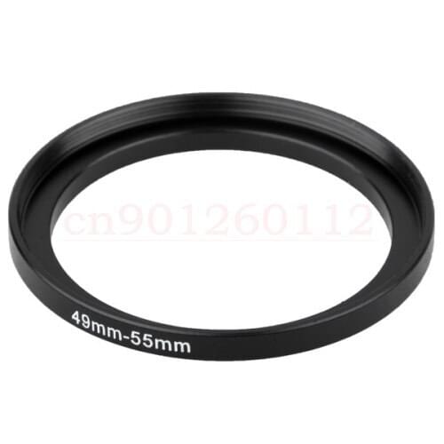 49-55mm Step-Up Metal Adapter Ring / 49mm Lens to 55mm UV CPL ND Filter Accessory