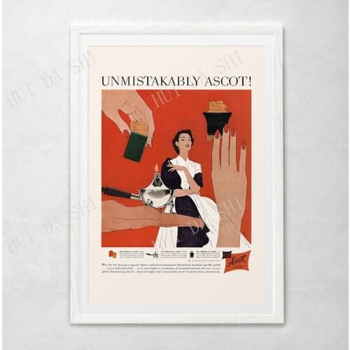 VINTAGE AD PRINT - Retro Lighter Print, Fancy Lighter Ad, Poster Reproduction, 1950s