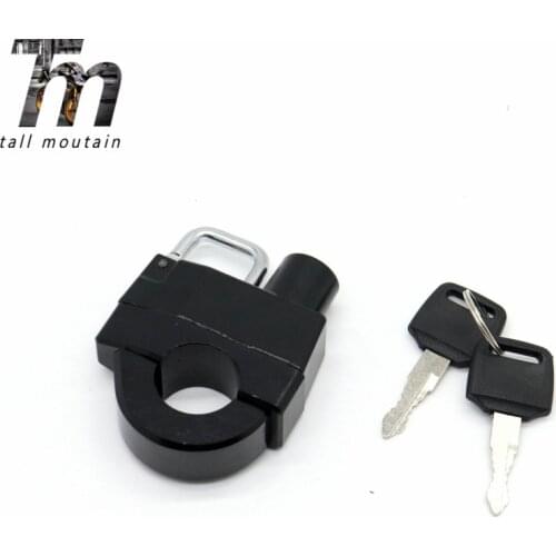 Motorcycle/ Motorbike/ Sports bicycle / Exercise bicycle Helmet Lock Bar Clamp Universal For 22mm 7/8" 25mm 1 1/8" handlebar CNC