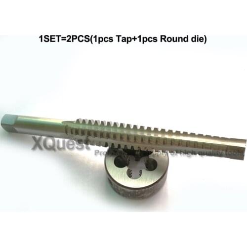 2PCS HSS Right hand Trapezoidal thread tap and Die set Tr8 Tr10 Tr12 Tr14 Tr16 Tr18 Tr20 Metric screw taps dies T8 T10 T12 T14