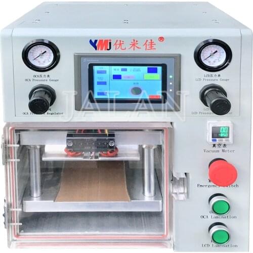 YMJ 2020 Mini Portable Laminate Machine Max 7 Inch Lcd Glass Oca Vacuum Laminating Machine