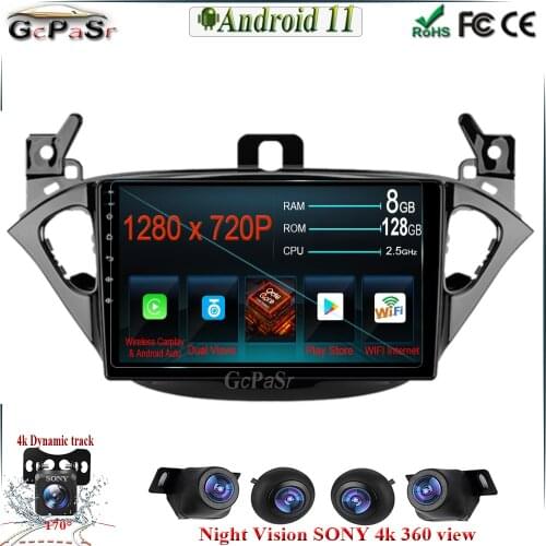 9'' Android 11 For Opel Corsa 2015-2019/Opel Adam 2013-2016 Car GPS Multimedia Player Support Radio Mirror Link android auto
