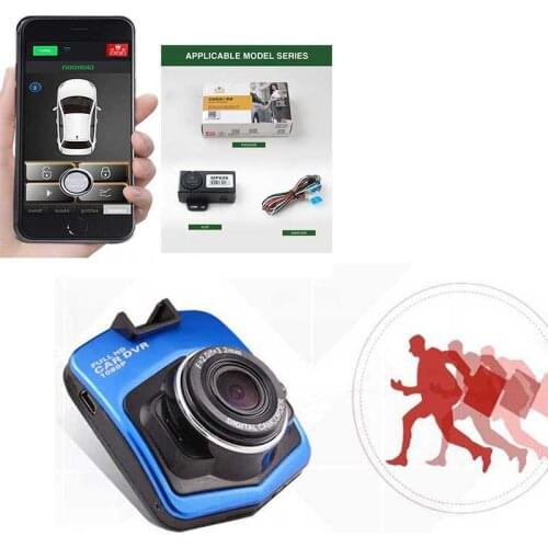 Car DVR Camera Dashcam Full HD 1080P Video Recorder G-sensor Vision Dash Cam+Keyless Entry Central Locking Car Alarm System