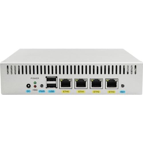Fanless Pfsense Soft Routing 4 LAN i3 i5 i7 CPU Firewall Mini PC Processor Used as VPN Router Gaming Industrial Computer Office