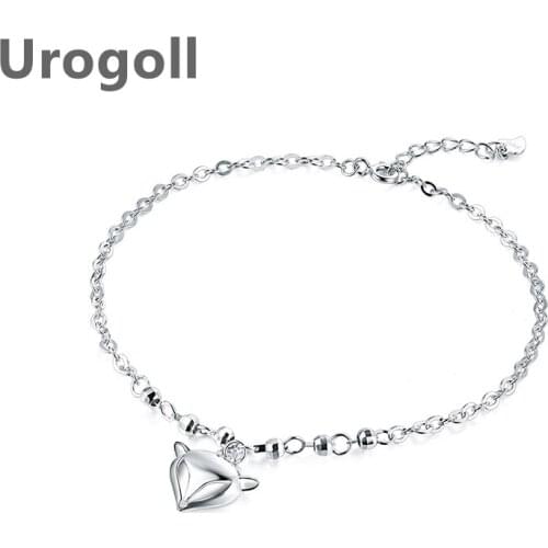 Noble Pure 925 Sterling Silver Anklet Round Beads Anklets For Women Ankle Bracelet Foot Chain Girl Jewelry Dress Up