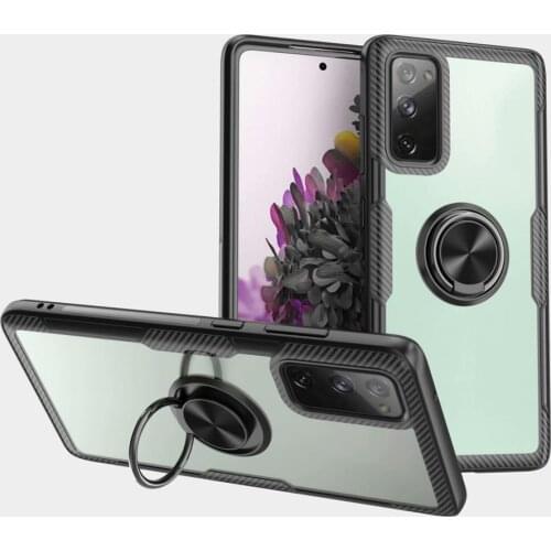 For Samsung Galaxy S20 FE 5G S20 Lite Case Hard With Stand Magnet Transparent Protective Cover case for Samsung S20 Fan Edition