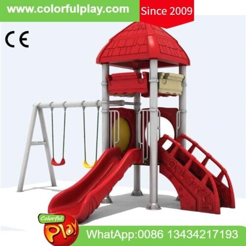 Kindergarten slide & swing big set playground equipment nursery play structure in outdoor kids play zone