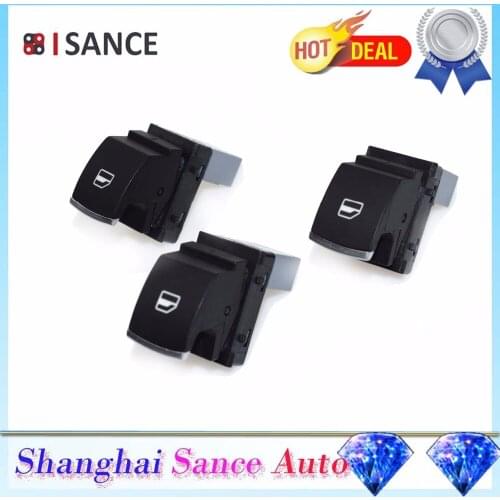 ISANCE 3pcs Power Window Switch Passenger 5ND959855 For VW Jetta GTI Golf MK5 MK6 Passat Tiguan Rabbit 2005 2006 2007 2008-2013