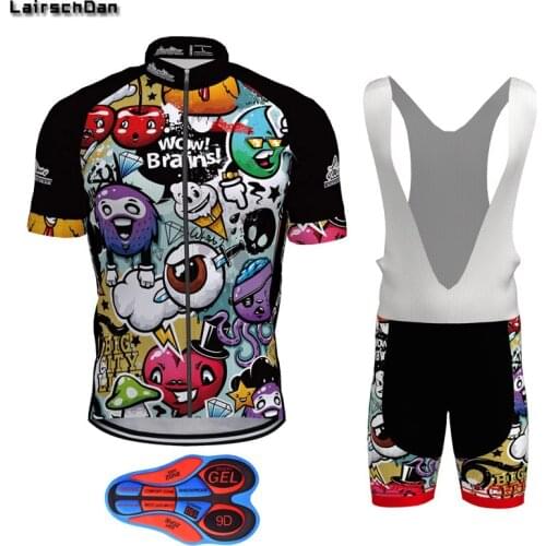 SPTGRVO Pro Team Cycling Jersey Set 2021 Summer Men Funny Cycling Clothes Wear Tenue Velo Homme MTB Bike Clothing Sportwear Suit