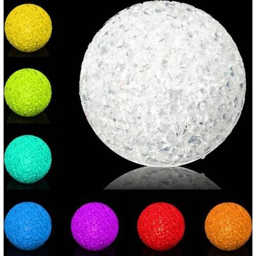 Change color Big size Crystal Ball Desktop Night Lamp Led
