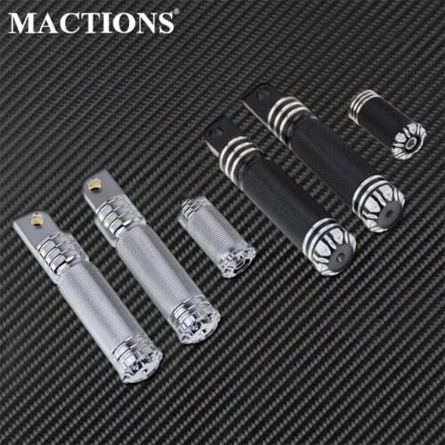 Motorcycle Foot Rest Pedal Footpeg &Shifter Nail Billet Aluminum For Harley Sportster XL883 Dyna Softail Fatboy V-Rod Touring