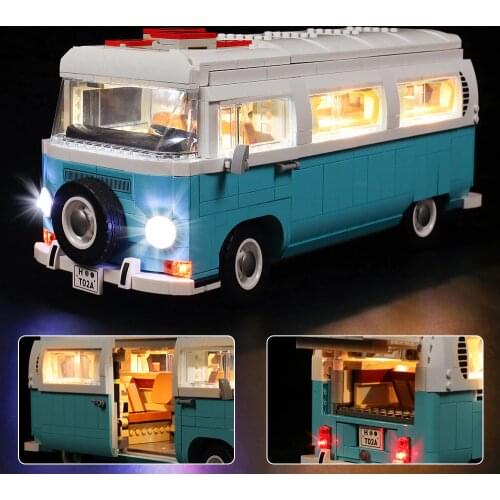 BrickBling Led Light Kit For 10279 Volkswagen T2 Camper Van Collectible Model Car Toy (No Building Blocks)