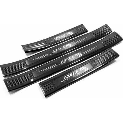 For 2020 2021 Mazda 3 Stainless Interior Door Sill Scuff Plate Kick Guard Pedal Threshold Step Protector Cover Car Accessories