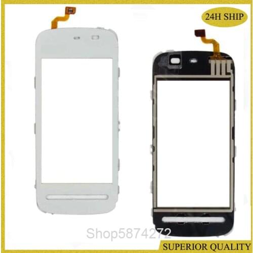 For Nokia 5228 5230 5232 5233 5235 5236 N5230 Touch Glass Front Glass Digitizer Panel Sensor replacement Parts (No lcd