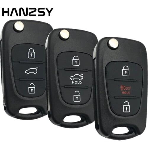 3 Buttons Flip Folding key Case For KIA Rondo Rio Soul Sportage Sorento K5 K2 For Hyundai I20 I30 I35 Car Remote Key shell Fob