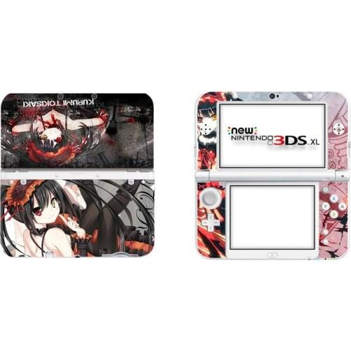 Anime Cute Girl Full Cover Decal Skin Sticker for NEW 3DS XL Skins Stickers for NEW 3DS LL Vinyl Protector Skin Sticker