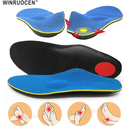 Severe Orthopedic Flat Feet Insoles Arch Support Health Sole Pad for Shoes insert Heel Pain Plantar Fasciitis Men Woman pads
