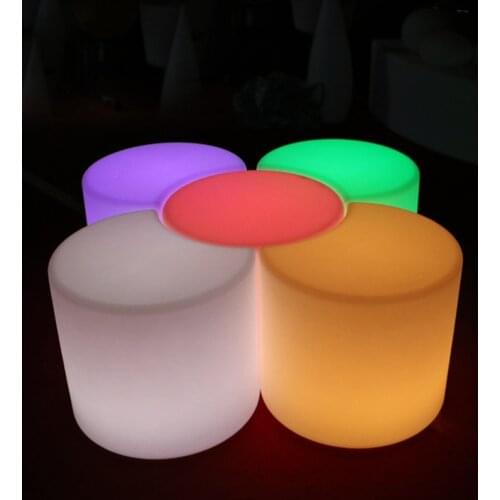 50cm Led Luminous Light Bar Stool Color Changeable Plastic PE Chair SK-LF35J from Skybess Factory Direct free shipping 1pc