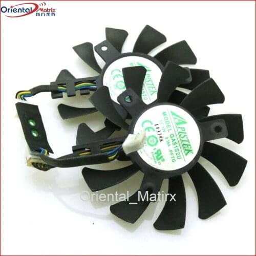 Free Shipping GA81S2U 12V 0.38A 75mm 40*40*40mm 4Pin Fan For ZOTAC GeForce GTX 970 4GB Graphics Card Fan