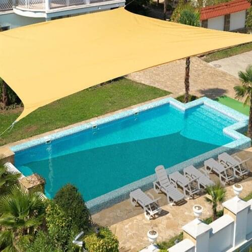 Waterproof Sun Shelter 3x2M Rectangle Awning Sun Shading Net For Outdoor Beach Garden Camping Pool Canopy Sun Shade Sail