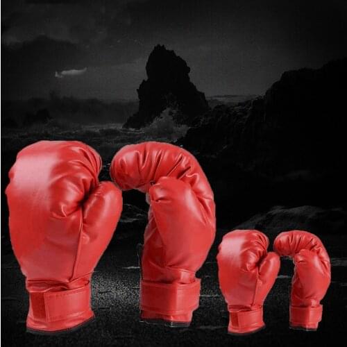 Adults Boxing One Pair Professional Breathable PU Leather Sanda Fighting Gauntlets Training Gloves