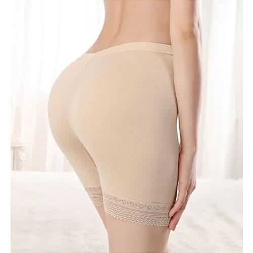 Women Soft Elastic Model Safety Under Short Pants Legging Breathable Safety Shorts Seamless Big Size Unnder Skirt Lace Shorts