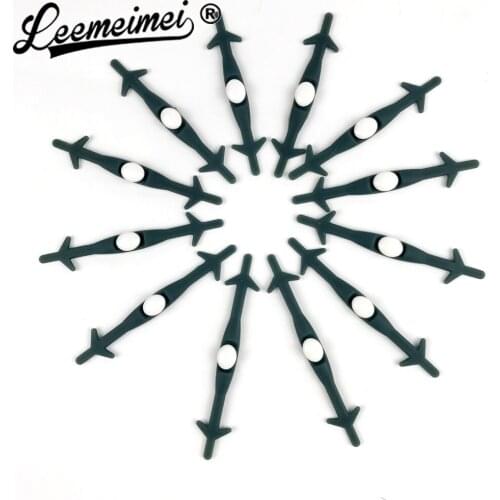 12pcs/set Silicone shoes lace Elastic Plastic Lazy No Tie Free Tie Arrow Shoelaces for Sport Shoes Sneaker Mules Clogs