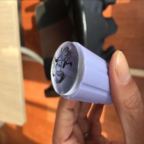 2.8CM Nail Art Stamper Clear Silicone Jelly Nail Stamper & Scraper Stamp Tool