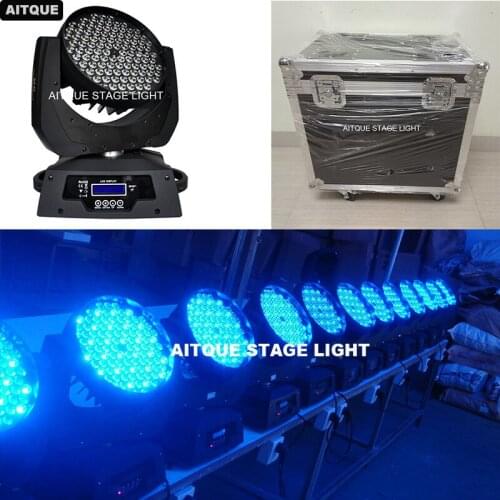4pcs/CASE Stage event 108x3w led moving head 108 dmx rgbw led lamp 3w moving head led wash flight case