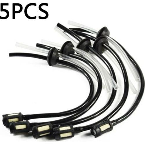 5PCS Universal Lawn Mower Fuel Line Hose Pipe Kit With Filter For 4 Stroke Trimmer Brushcutter Lawnmower Weed Eater