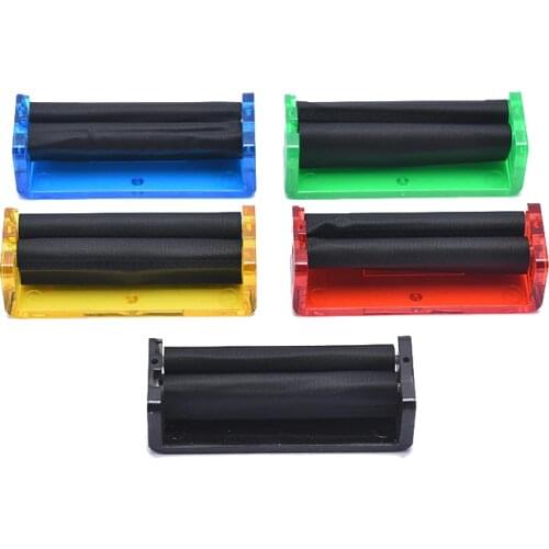 70mm Portable Easy Manual Cigarette Tobacco Smoking Roller Maker Rolling Machine Clear DIY Tool