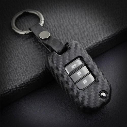 Car Key Protection Case Cover For Honda Civic Jazz Crv Hrv Accord Fit Dio Pilot Freed Forza 300 125 sh 2018 2019 2020 Key Ring