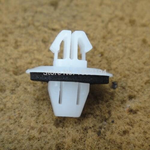 50x /100x / 500x White Rocker Panel Moulding Clips With Sealer 09409-09304 77553-65D00 For Suzuki SX4 Grand Vitara
