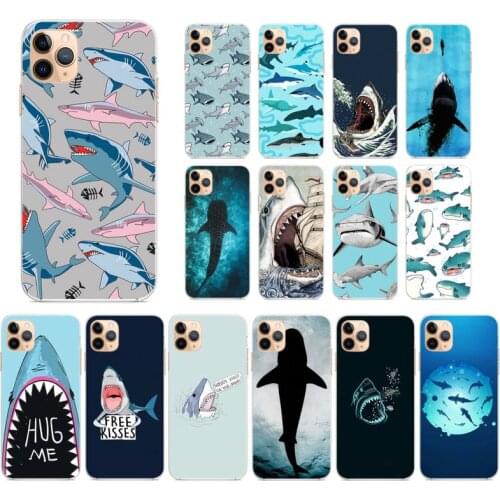 LVTLV Ocean Whale Shark Swimming Phone Case for iPhone 11 12 pro XS MAX 8 7 6 6S Plus X 5S SE 2020 XR fundas