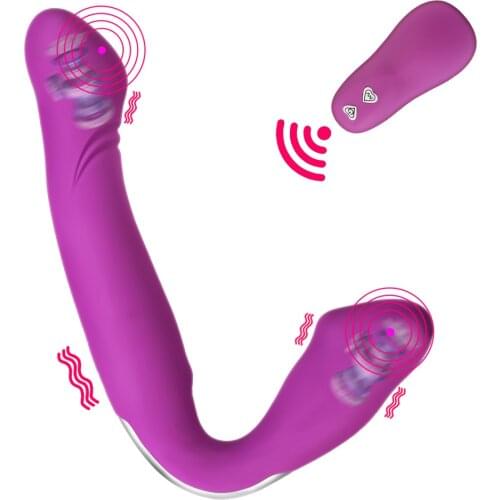 Anus Massage Clitoris Stimulator Strapless Strapon Lesbian Strap on Double Penetration Dildo Dildo Vibrator Sex Toys for Woman