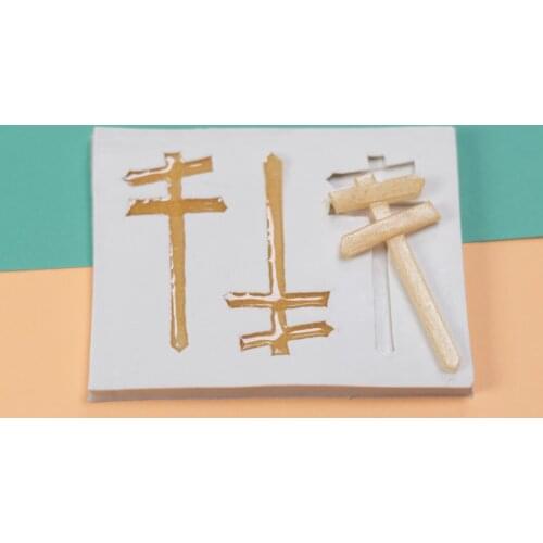 Street Sign Chocolate Mold Biscuits Baking Molds Silicone Pastry Molds Chocolate Fondant Mould Soft Dessert Silicone Molds DIY