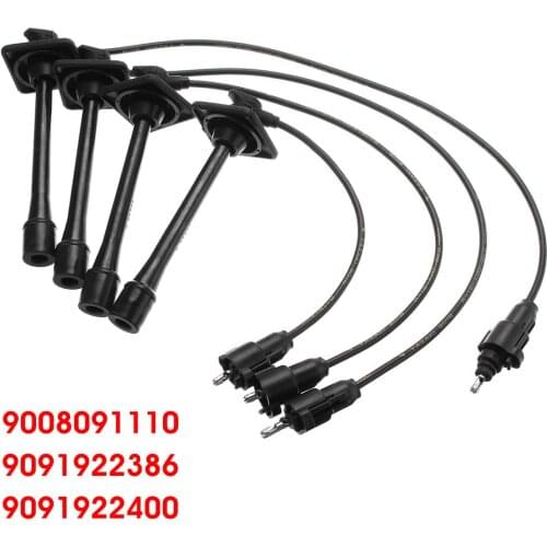 4pcs Ignition Spark Plugs Wire Cable 9091922400 For Toyota Camry Solara Rav4 L4 2.2L 1997 1998 1999 2000 2001
