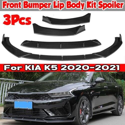 High Quality Car Front Bumper Splitter Lip Body Kit Spoiler Deflector Lips Diffuser Lip Guard For Kia K5 Optima EX LX 2020 2021