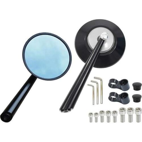 Motorcycle CNC Alluminum Rear View Side Mirrors Convex Function Anti-Glare Glass For Honda Yamaha KTM Universal Type