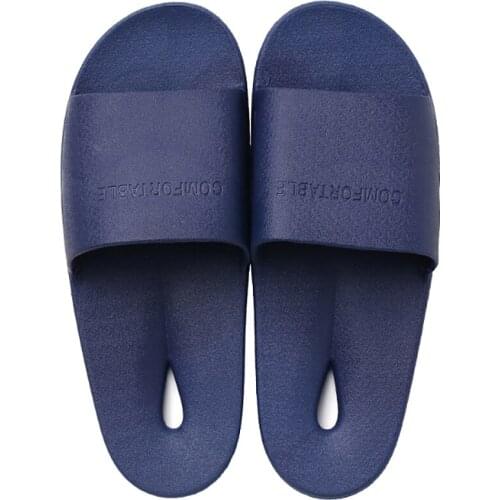 Men Flat Indoor Slippers Men Shoes Home Non-slip Bathroom Slippers Slippery Light Hotel Shoes Beach Flip Flops Mens Slides TUX86