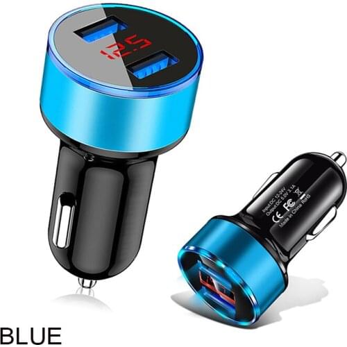 New LED Display Dual USB Car Charger for Suzuki SX4 SWIFT Alto Liane /Grand Vitara/ Jimny/ SCross/ Splash/ Kizashi