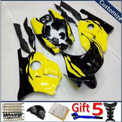 Motorcycle Fairing For CBR250RR MC22 1990 1991 1992 1993 1994 1995 1996 1997 1998 1999 ABS plastic kit Injection mold yellow