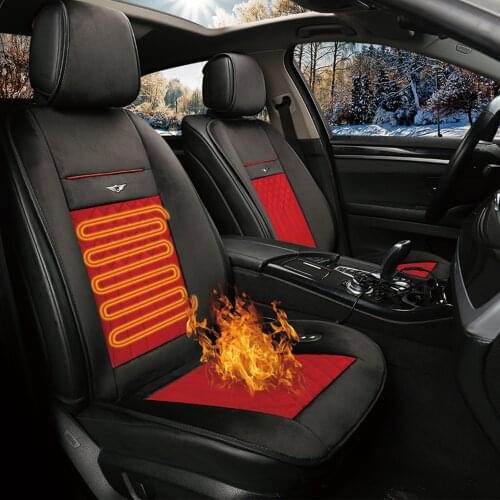 2018Warm Car Seat Cushion Covers Cold Days Heated Seat Cover Auto Car 12V 24V Seat Heater Heating Pad Auto supplies car-styling