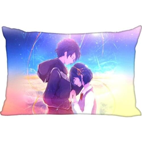 Kimi no na wa Rectangle Pillowcase Zipper Wedding Custom Pillow Case 40X60cm,50X75cm(two sides)Pillow Cover #7.20