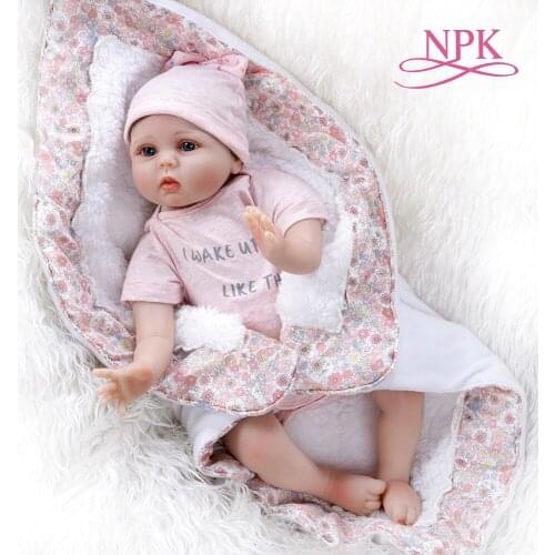 22inch 55CM sweet face realistic bebe doll reborn baby lifelike soft touch cuddly baby doll in blanket hand rooted hair high qu