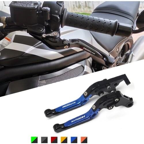 LOGO 1400GTR For KAWASAKI GTR 1400 GTR1400/CONCOURS 2007-2017 Motorcycle Accessories Folding Extendable Brake Clutch Levers