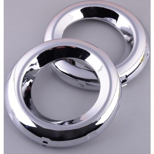 Silver Front Left Right Fog Light Lamp Cover Ring Trim 52128-0R030 52127-0R030 Fit For Toyota RAV4 Limited 2009 2010 2011 2012