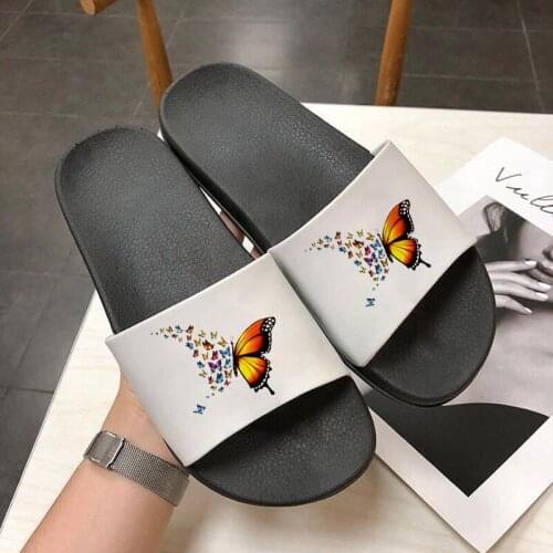 Butterfly Aesthetic Women Beach Slippers Female Summer Slides Fashion Flip Flop Women Ladies Non-slip Female Slippers