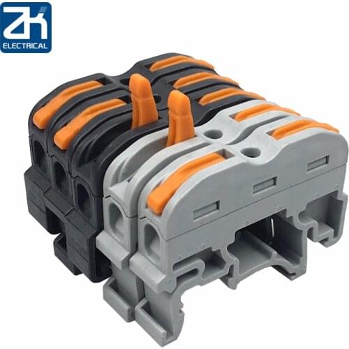 Type 10/50/100 Pcs Spl-1 Pct-211 Rail Type Quick Connection Terminal Press Instead Uk2.5b Connector Terminal Block