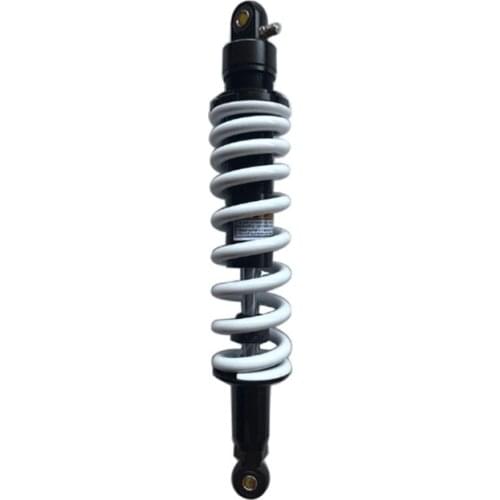 Universal 410mm Motorcycle Nitrogen Shock Absorber 12mm Spring for DIRT BIKE ATV Vehicle Kart black + white